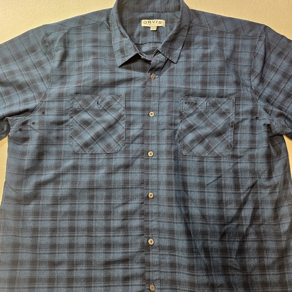 Orvis XXL Lightweight Plaid Button Shirt - Picture 2 of 8